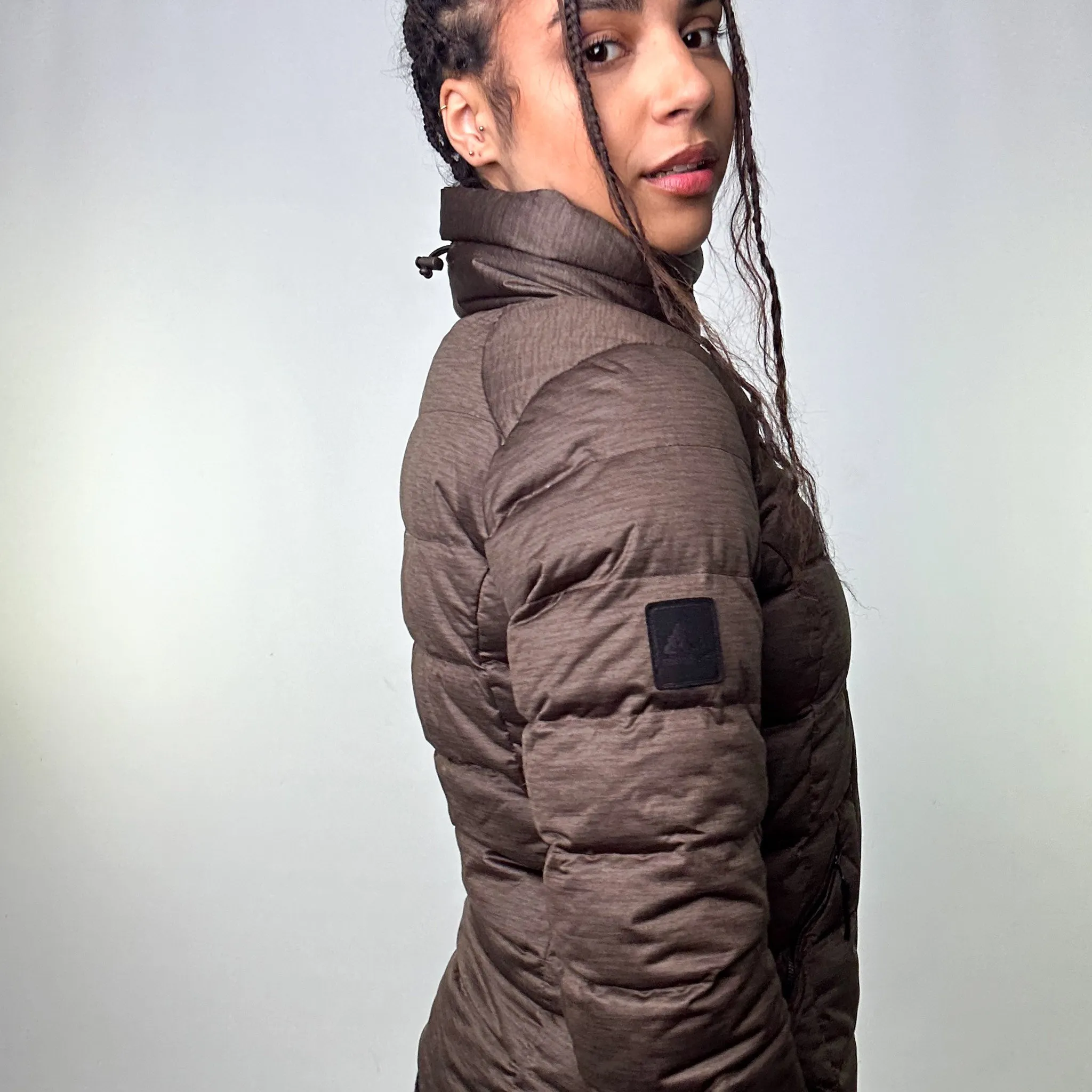 Dark Grey y2ks Mont Bell  Puffer Jacket Coat (S)