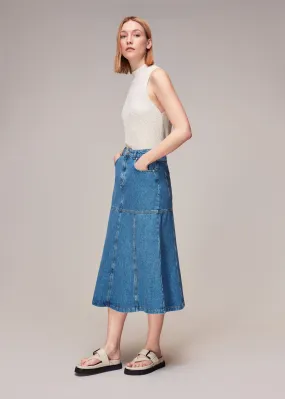 Denim Midi Skirt