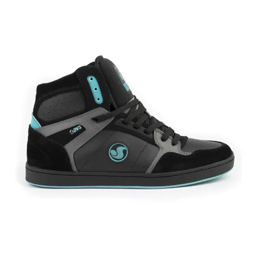 DVS Shoes Honcho Black/Charcoal/Turquoise Suede