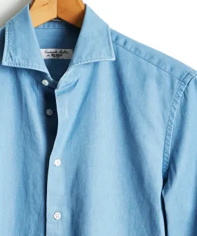 Emanuele Maffeis + Todd Snyder Denim Spread Collar Shirt