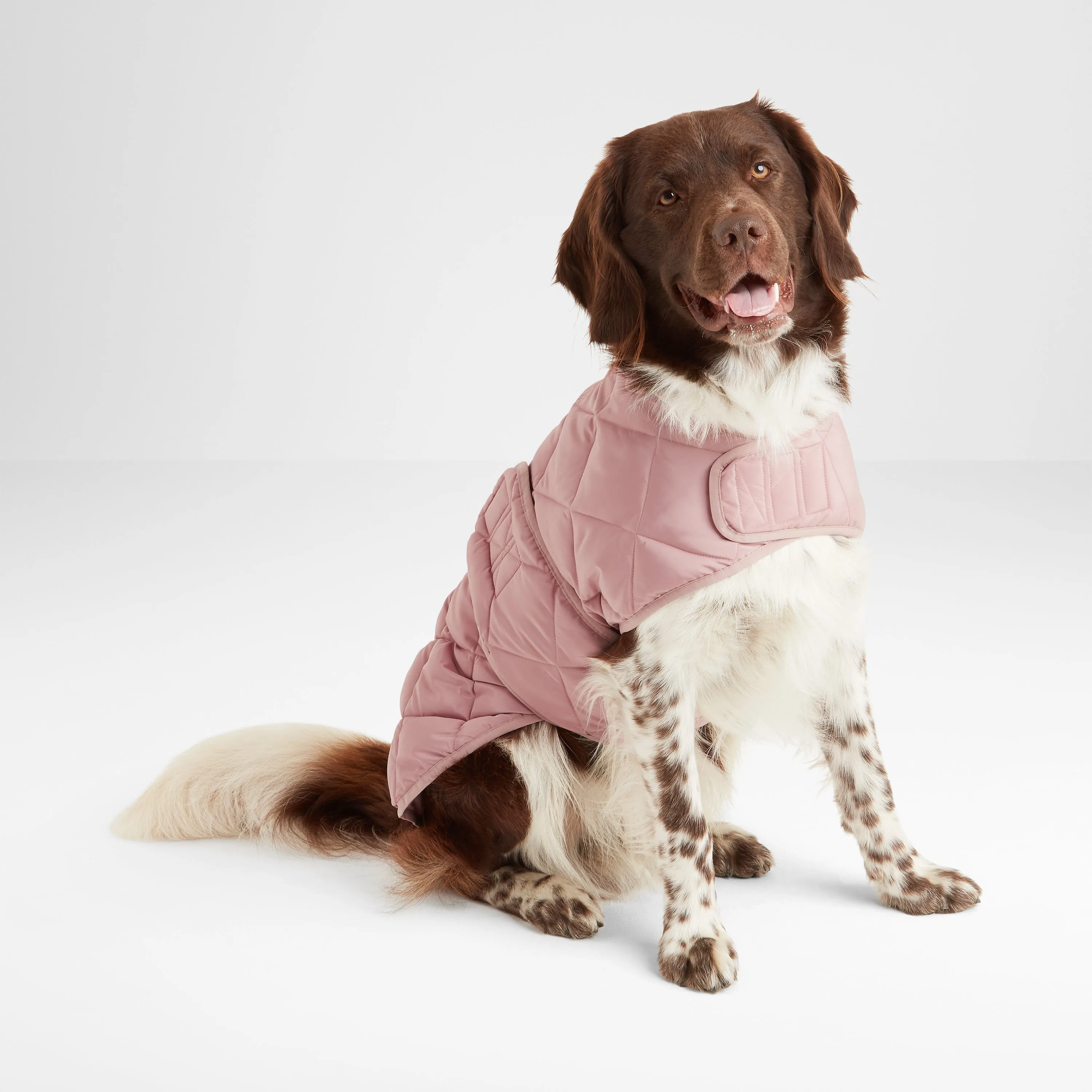 Fido Padded Dog Coat M - Faded Pink