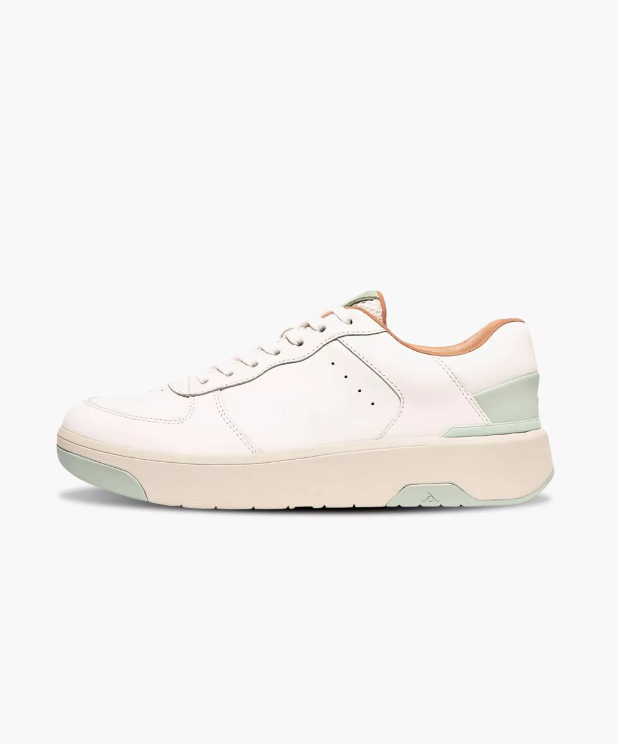 FitFlop Rally Evo Leather Sneaker White/Sagebrush