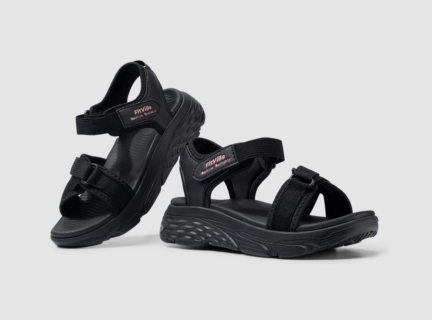 FitVille Women's HeelHalo Orthopedic Sandals V2