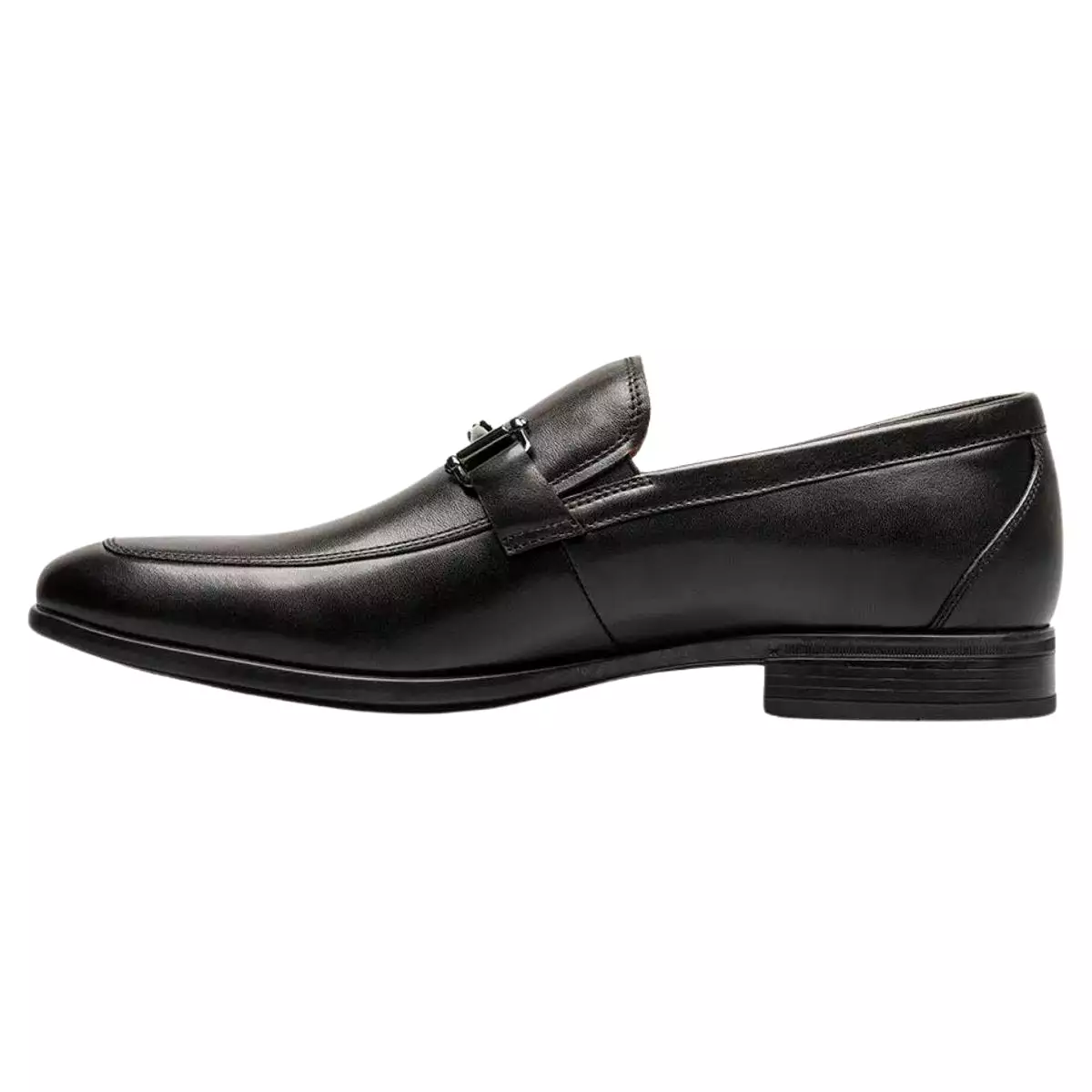 Florsheim Men's Zaffiro Moc Toe Bit Black Leather GG