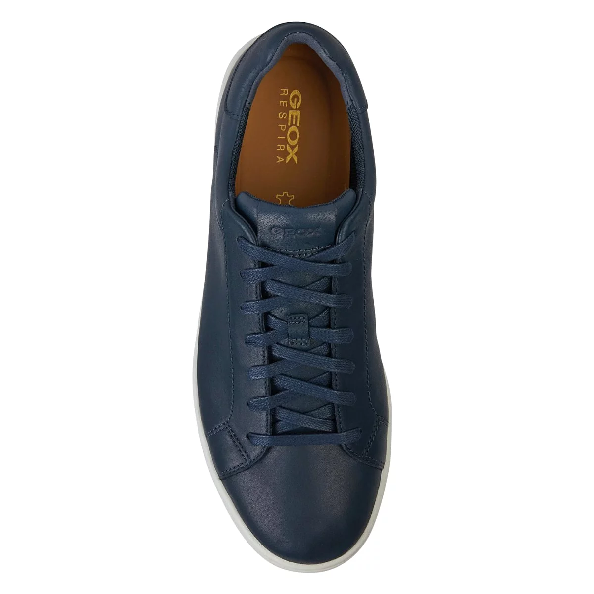 Geox Men's Spherica Ecub-1 Navy/White Leather