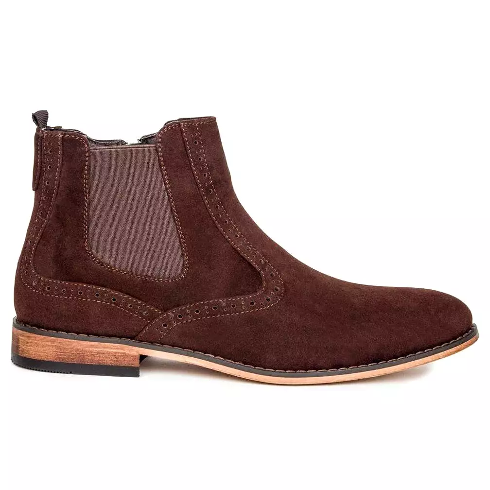 Gino Vitale Men's Lounge Chelsea Boots with Zip