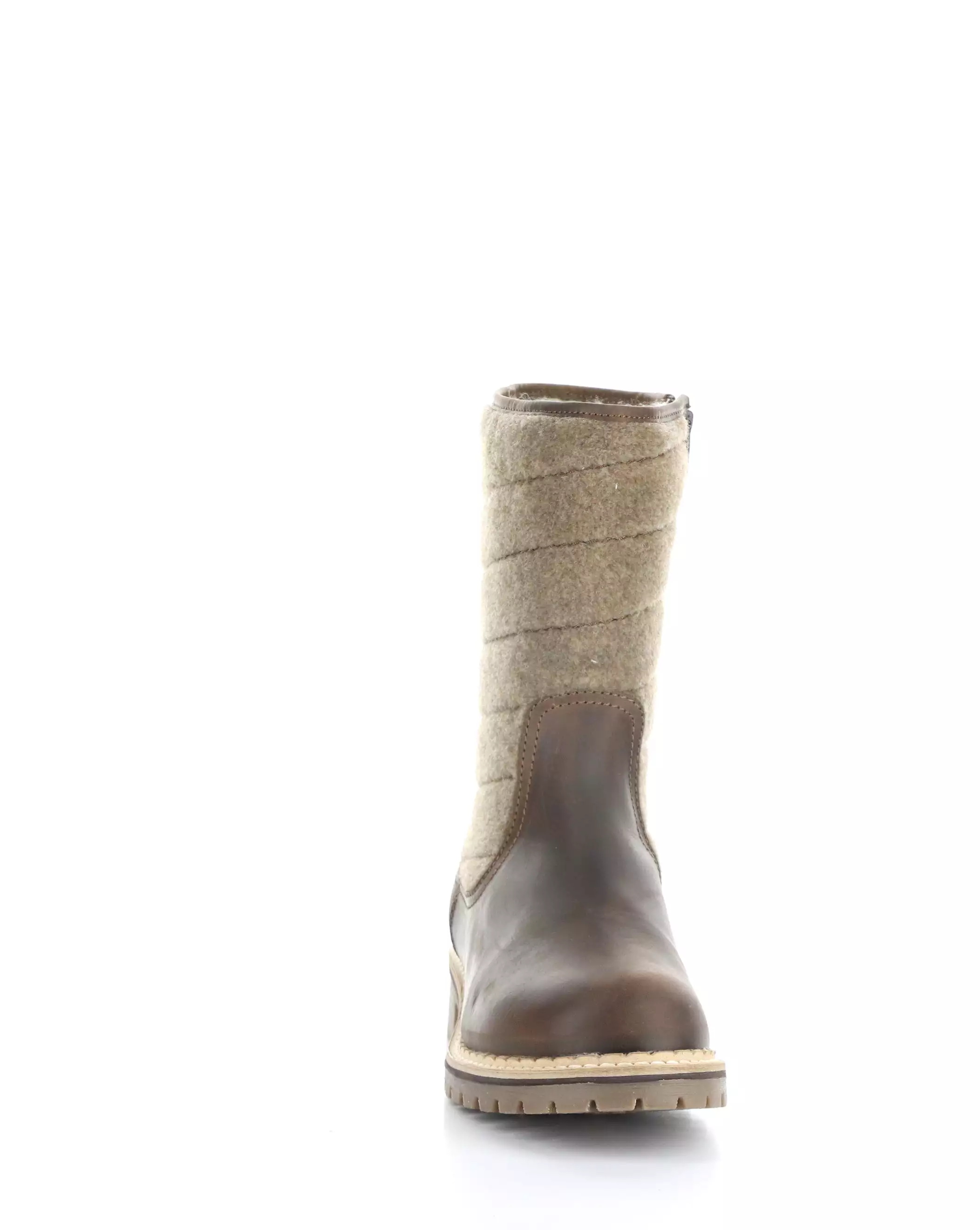 HARLYN CAMEL/BEIGE Round Toe Boots