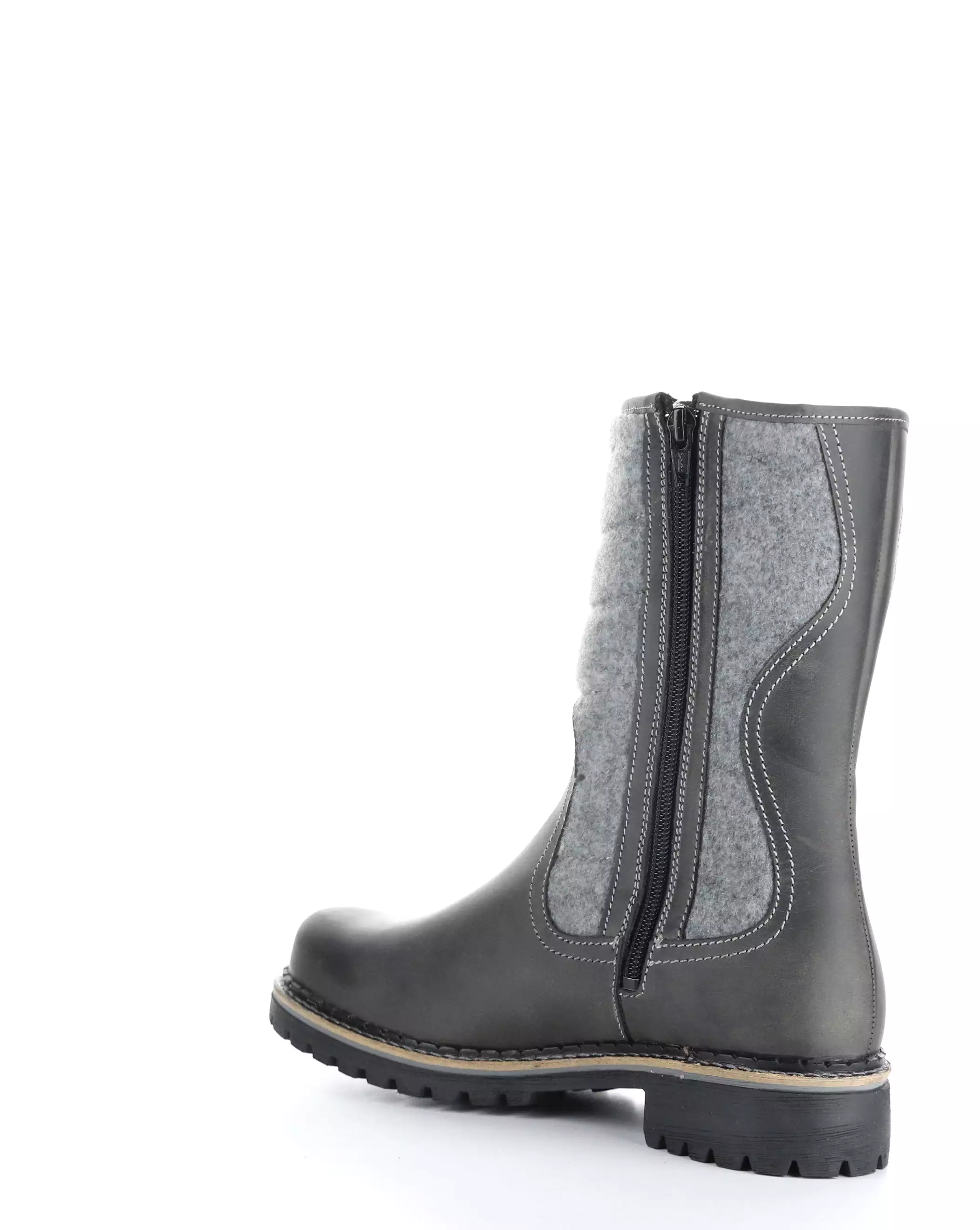 HARLYN GREY Round Toe Boots