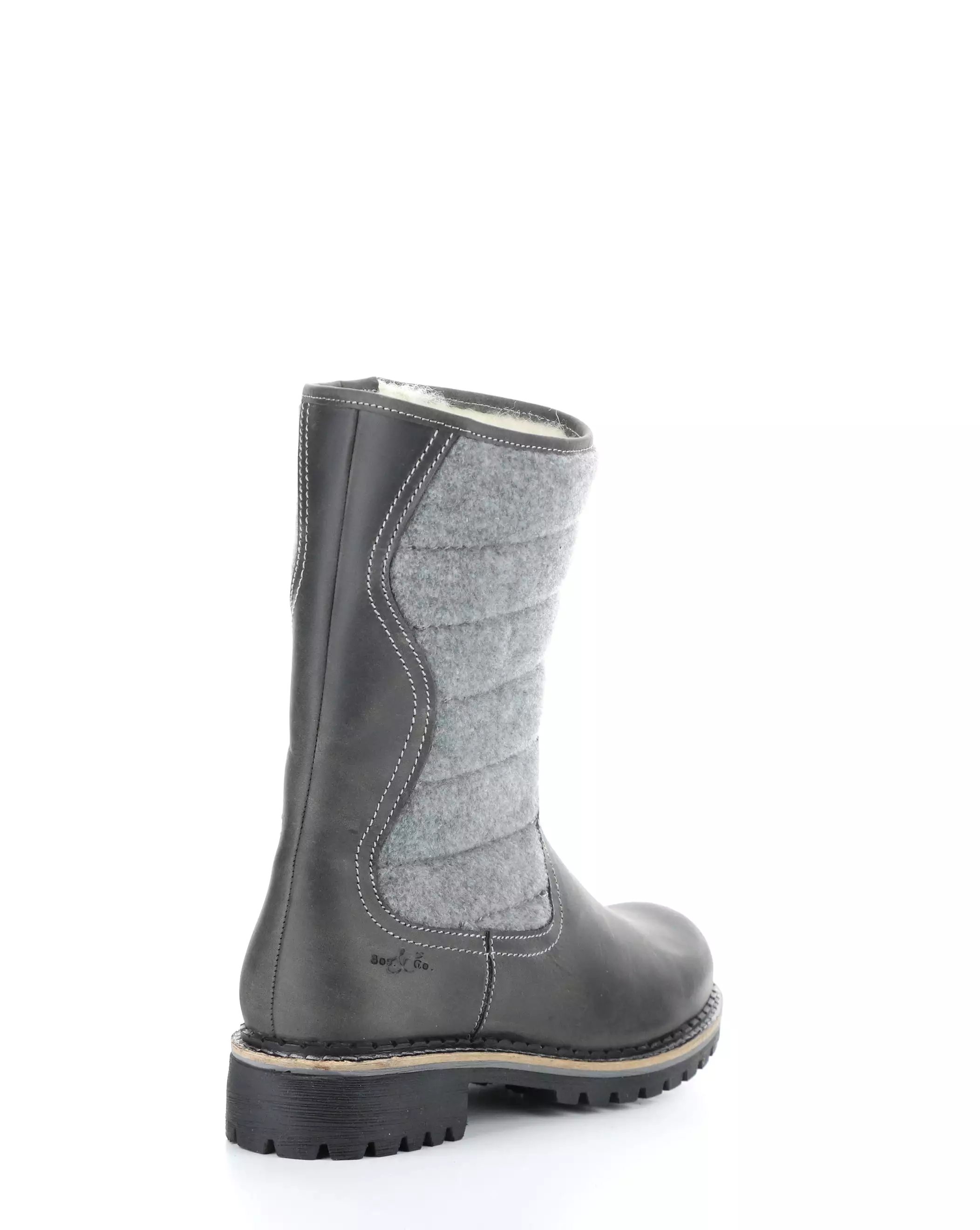 HARLYN GREY Round Toe Boots