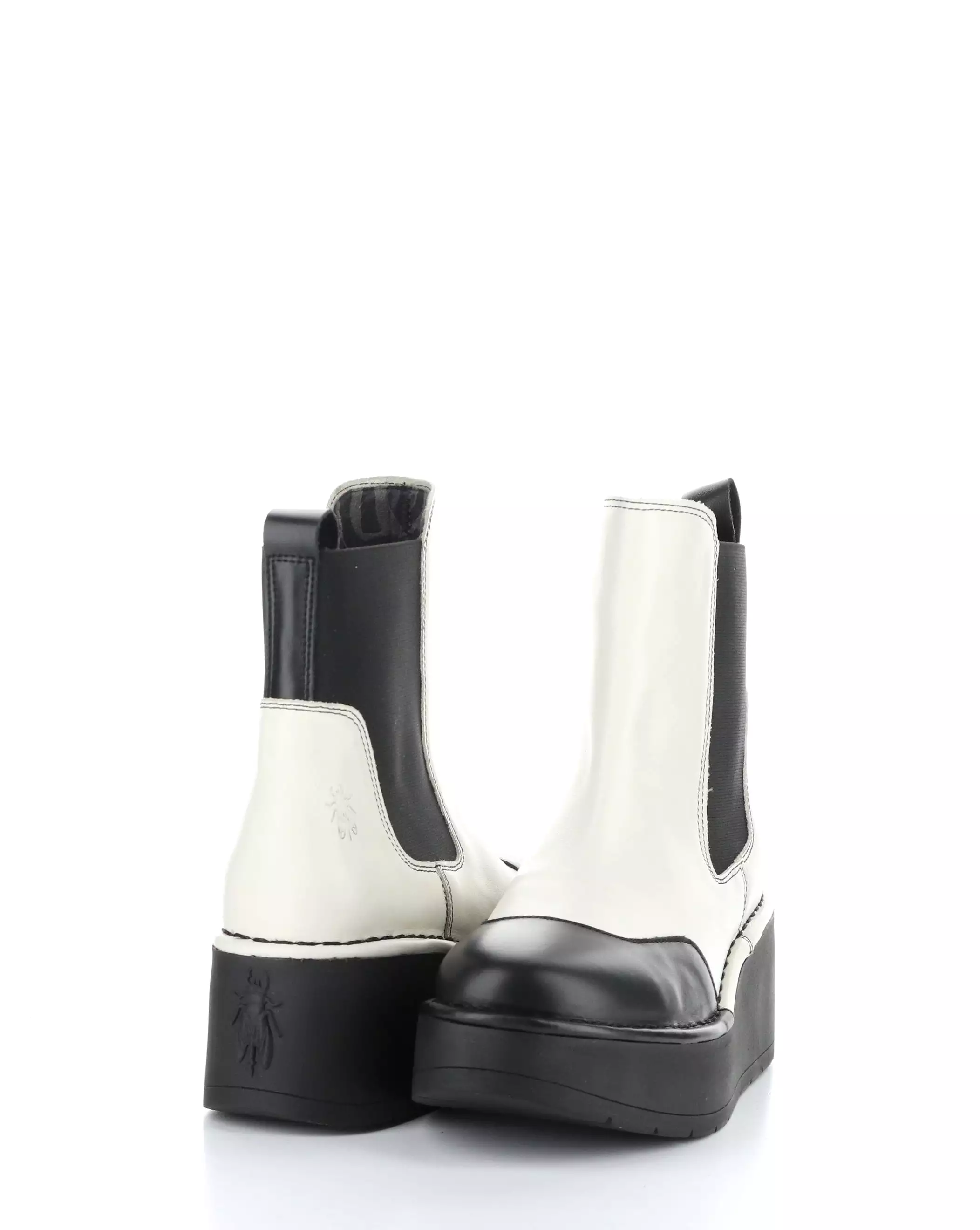 HARY256FLY 002 BLACK/OFF WHITE Elasticated Boots