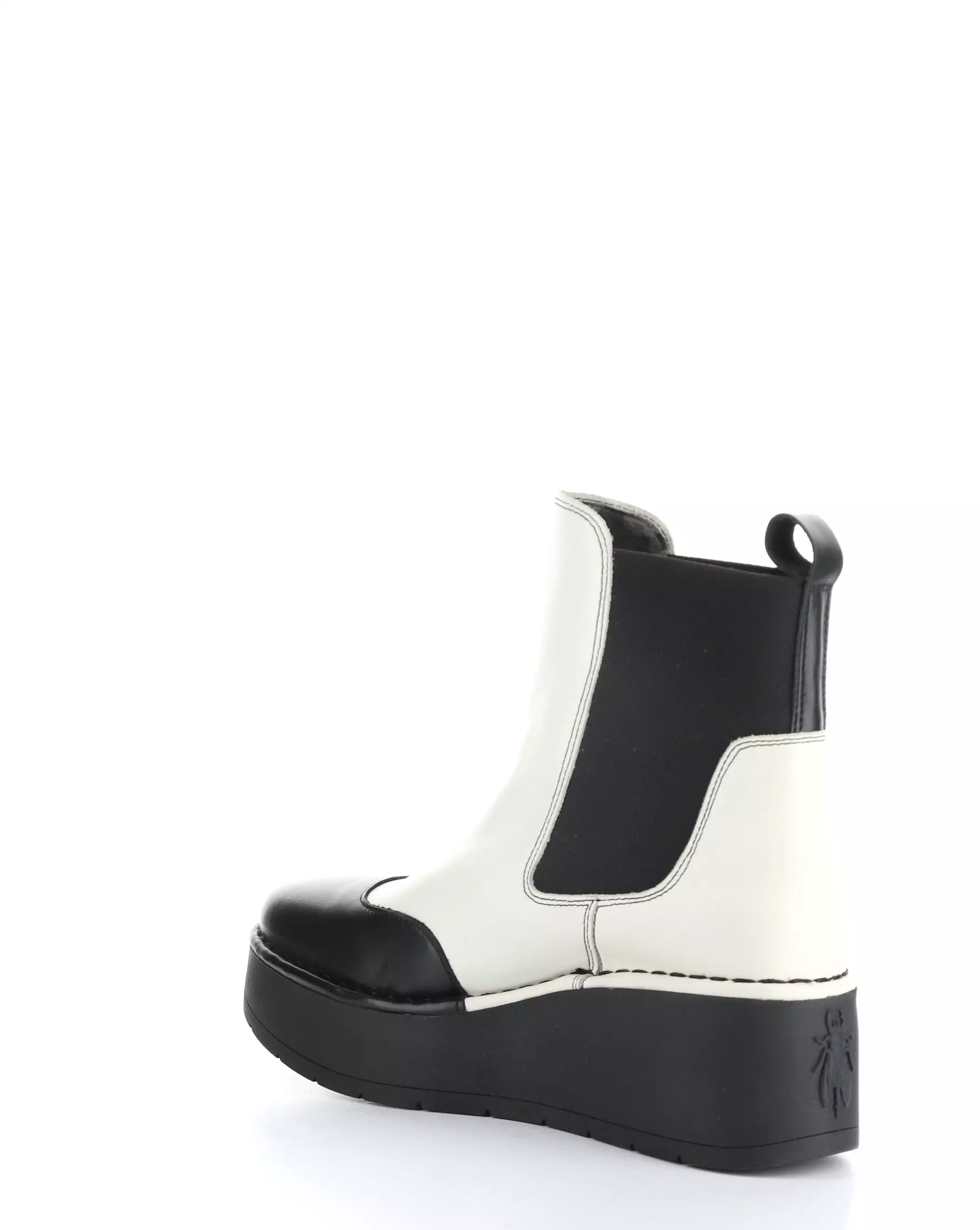 HARY256FLY 002 BLACK/OFF WHITE Elasticated Boots