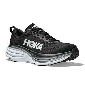 HOKA Men's Bondi 8 (Medium Width) Black/White