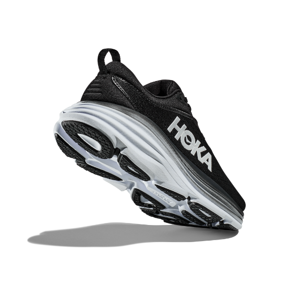 HOKA Men's Bondi 8 (Medium Width) Black/White