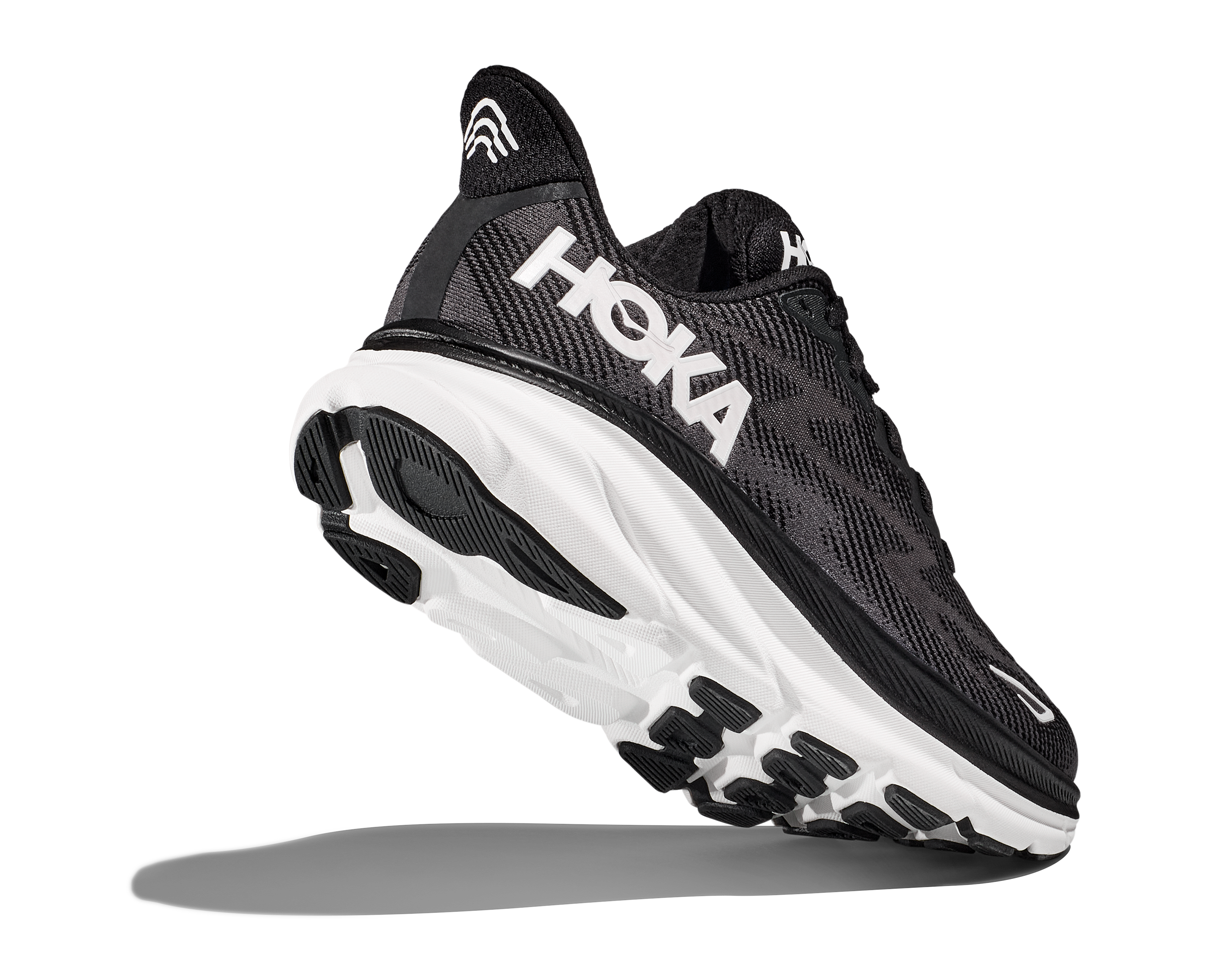 HOKA Men's Clifton 9 Wide Black/White