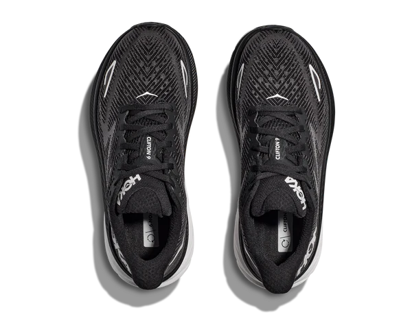 HOKA Men's (Medium Width) Clifton 9 Black / White