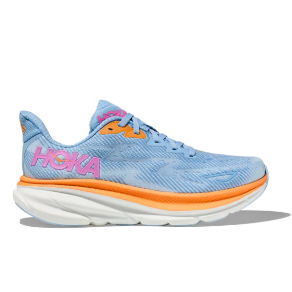 HOKA Women's Clifton 9 Wide Airy Blue/Ice Water