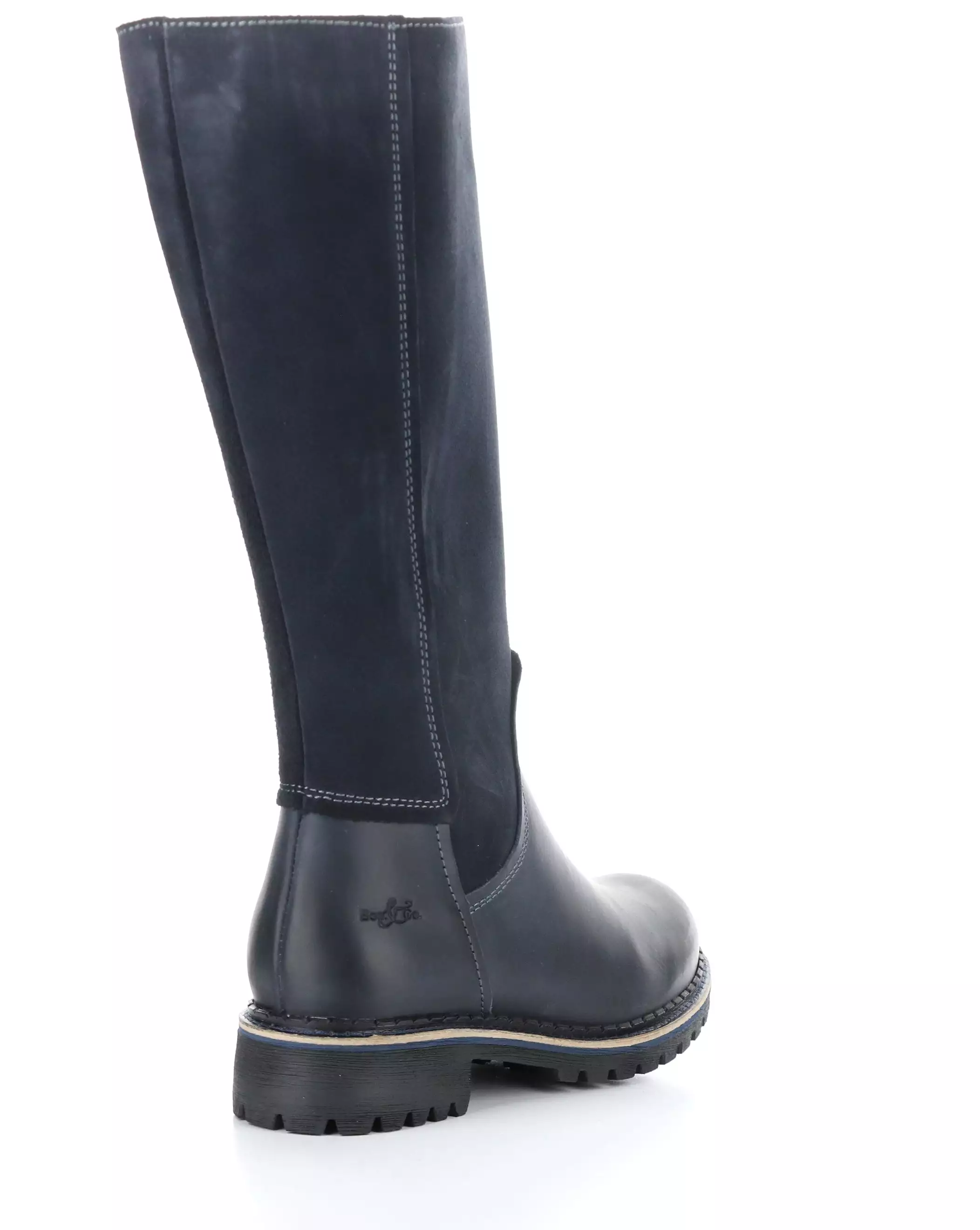 HUDSON NAVY Round Toe Boots