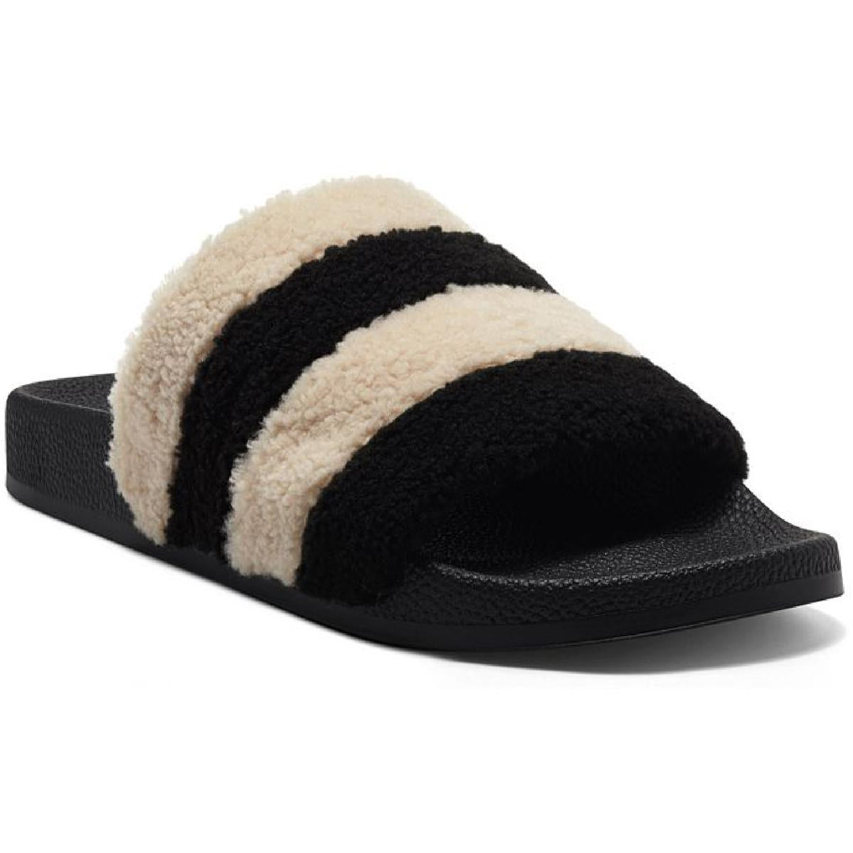 INC Womens Peymin 60 Faux Fur Slip On Pool Slides