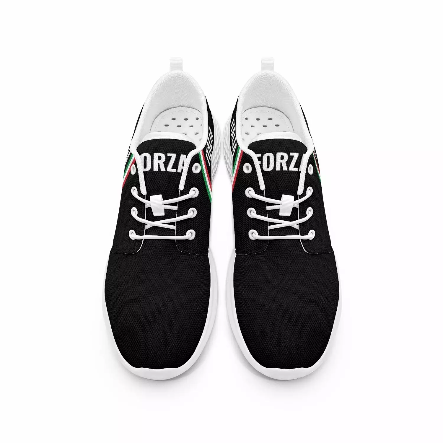 Italy Running Shoes - Forza Italia - Black - men's /women's sizes