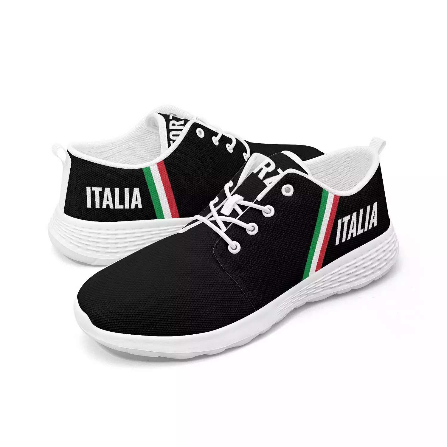 Italy Running Shoes - Forza Italia - Black - men's /women's sizes