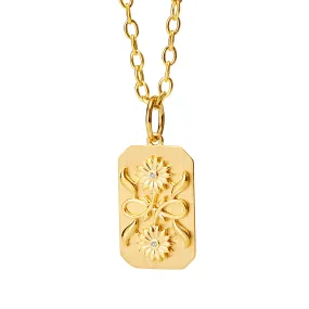 Jardin Sunflower Tag Pendant