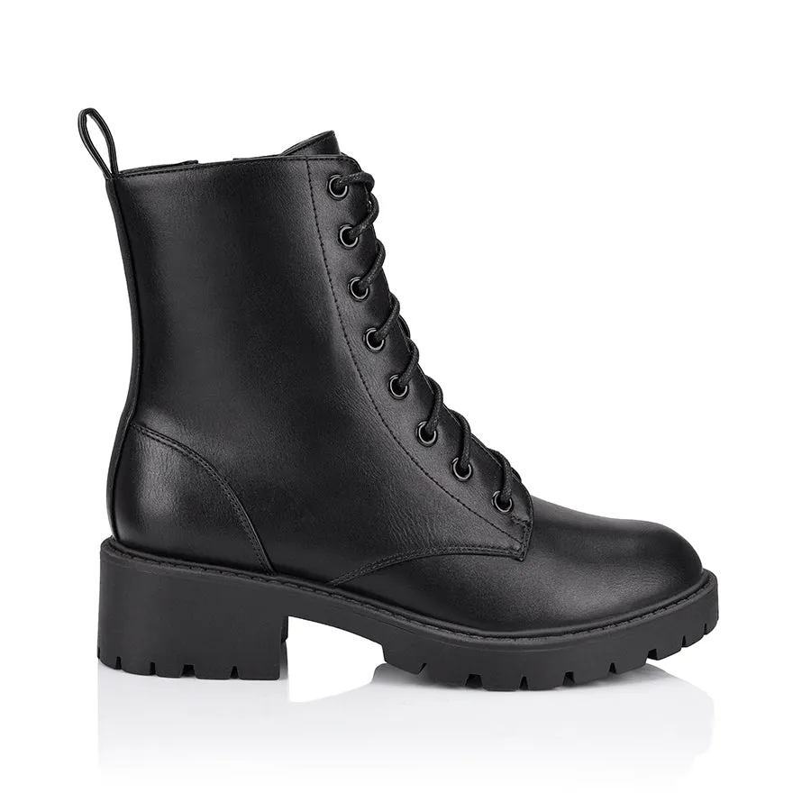 Jasmin III Combat Boot - Black