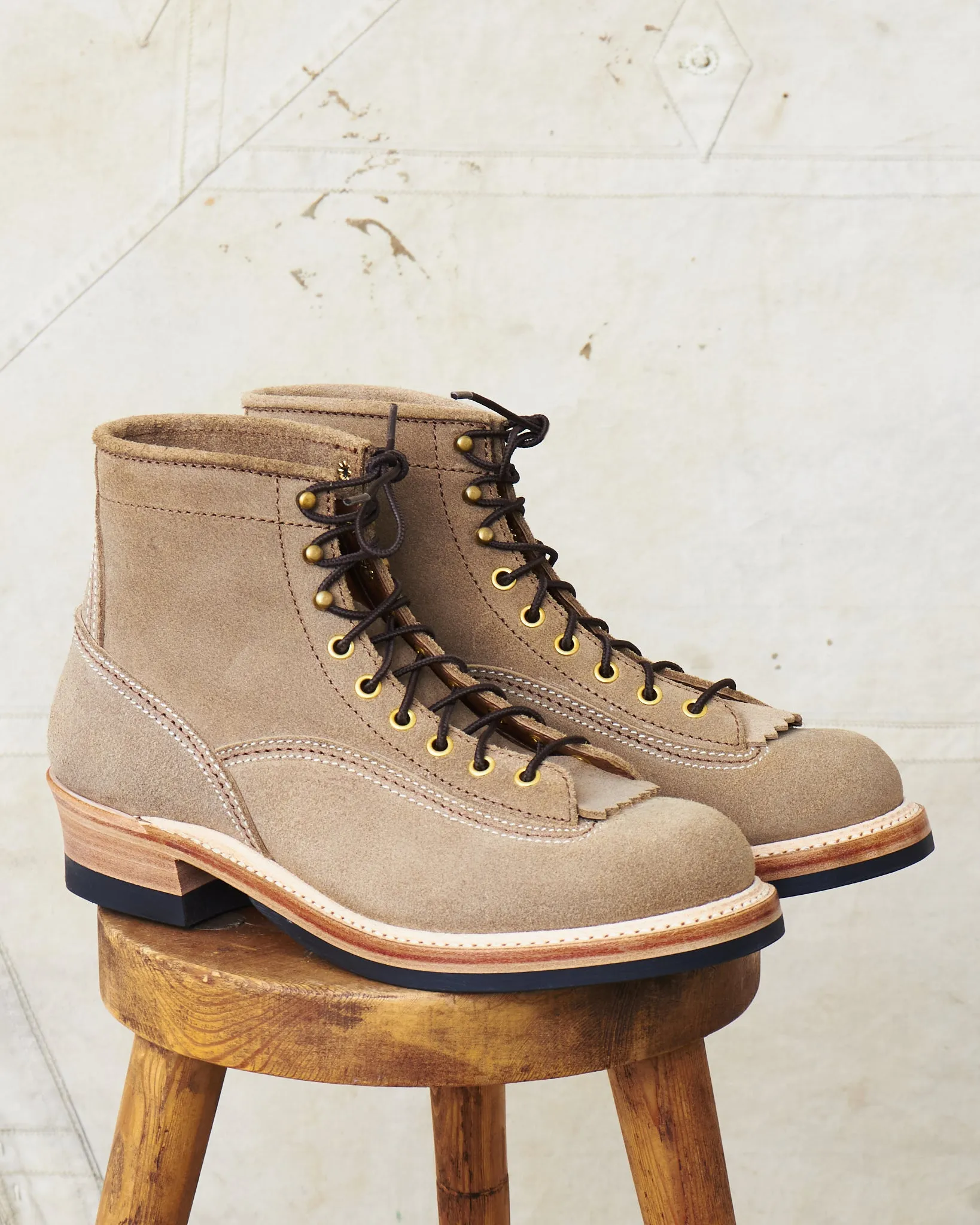 John Lofgren LK-004 Donkey Puncher Boot CXL Natural Roughout