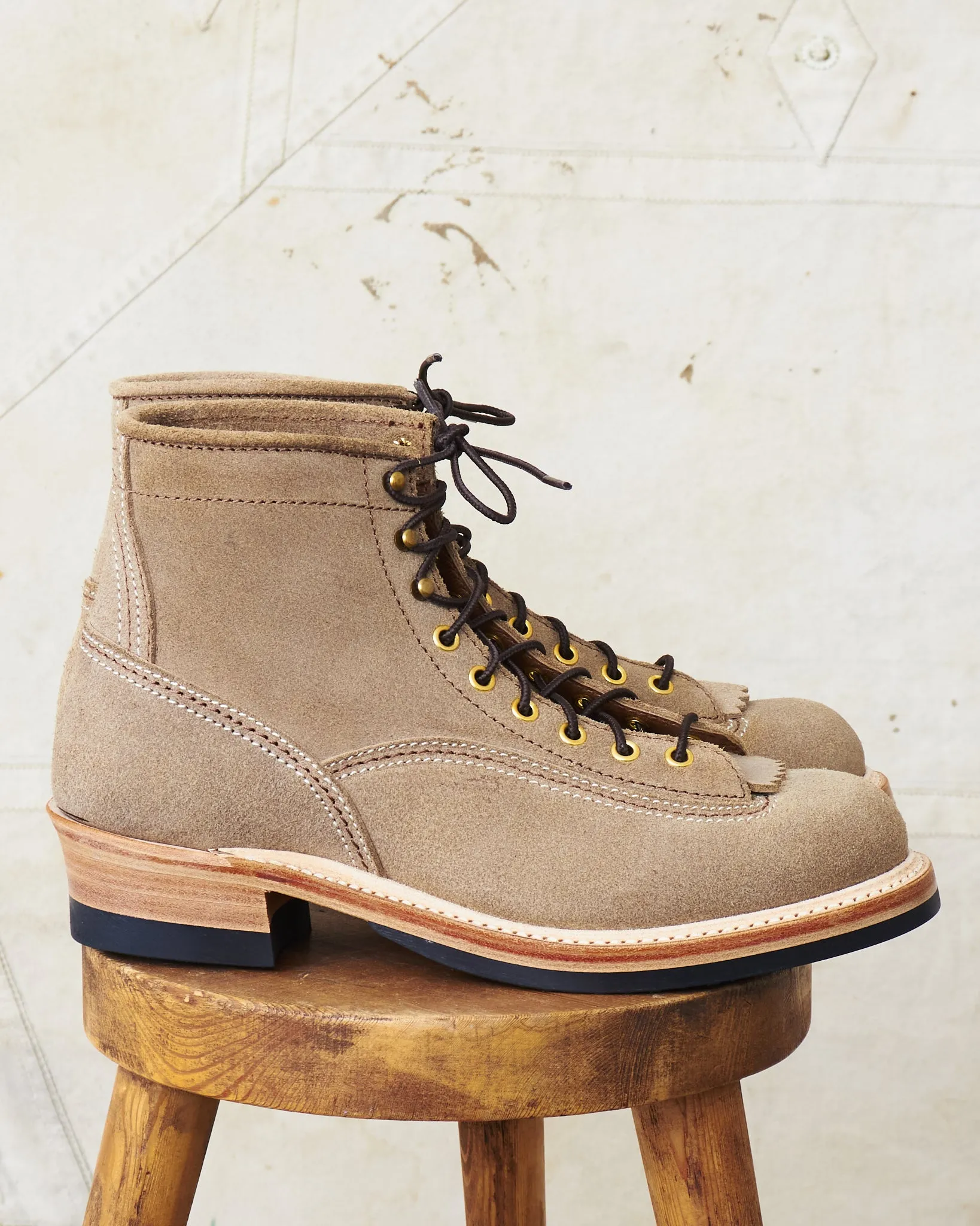 John Lofgren LK-004 Donkey Puncher Boot CXL Natural Roughout