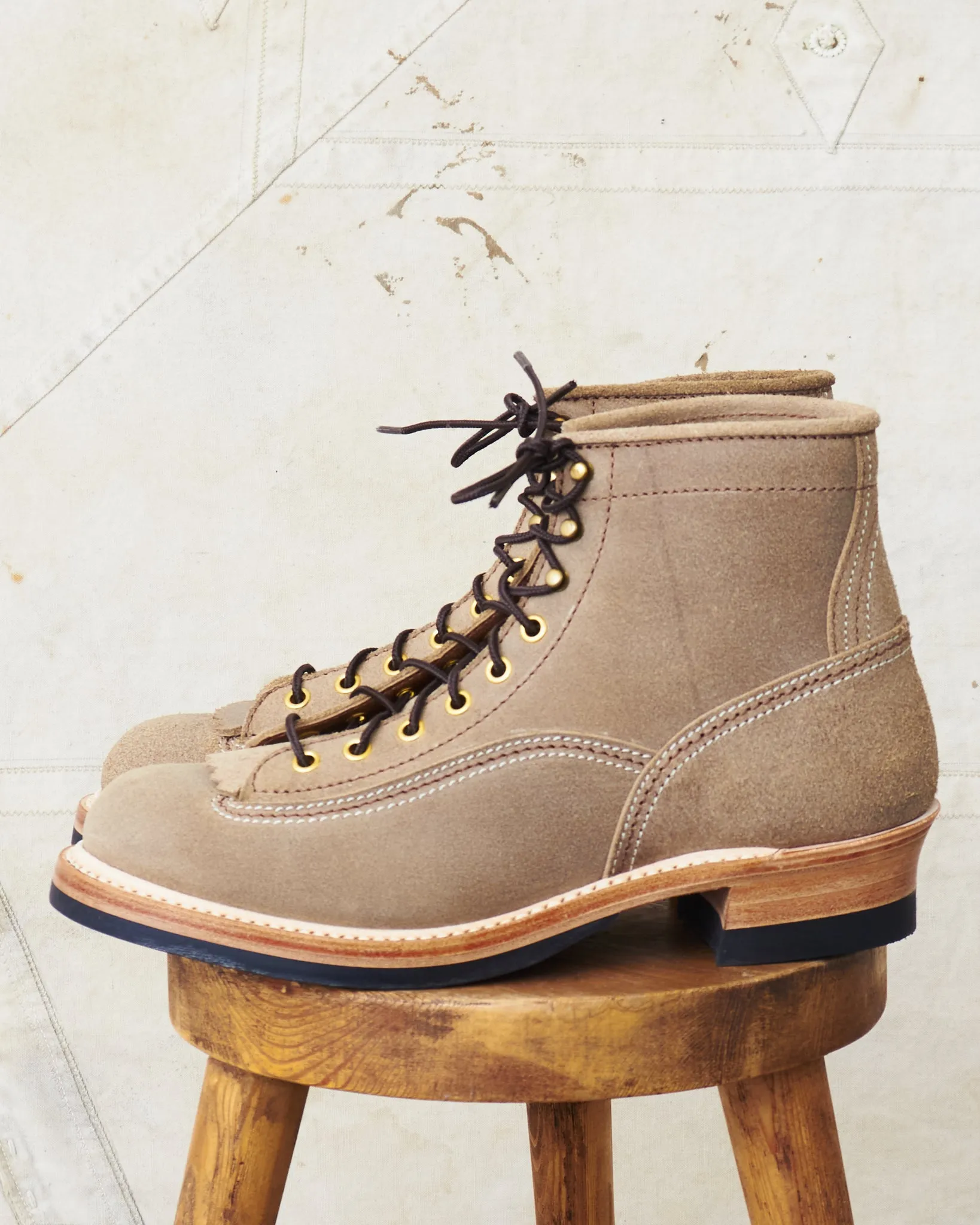 John Lofgren LK-004 Donkey Puncher Boot CXL Natural Roughout