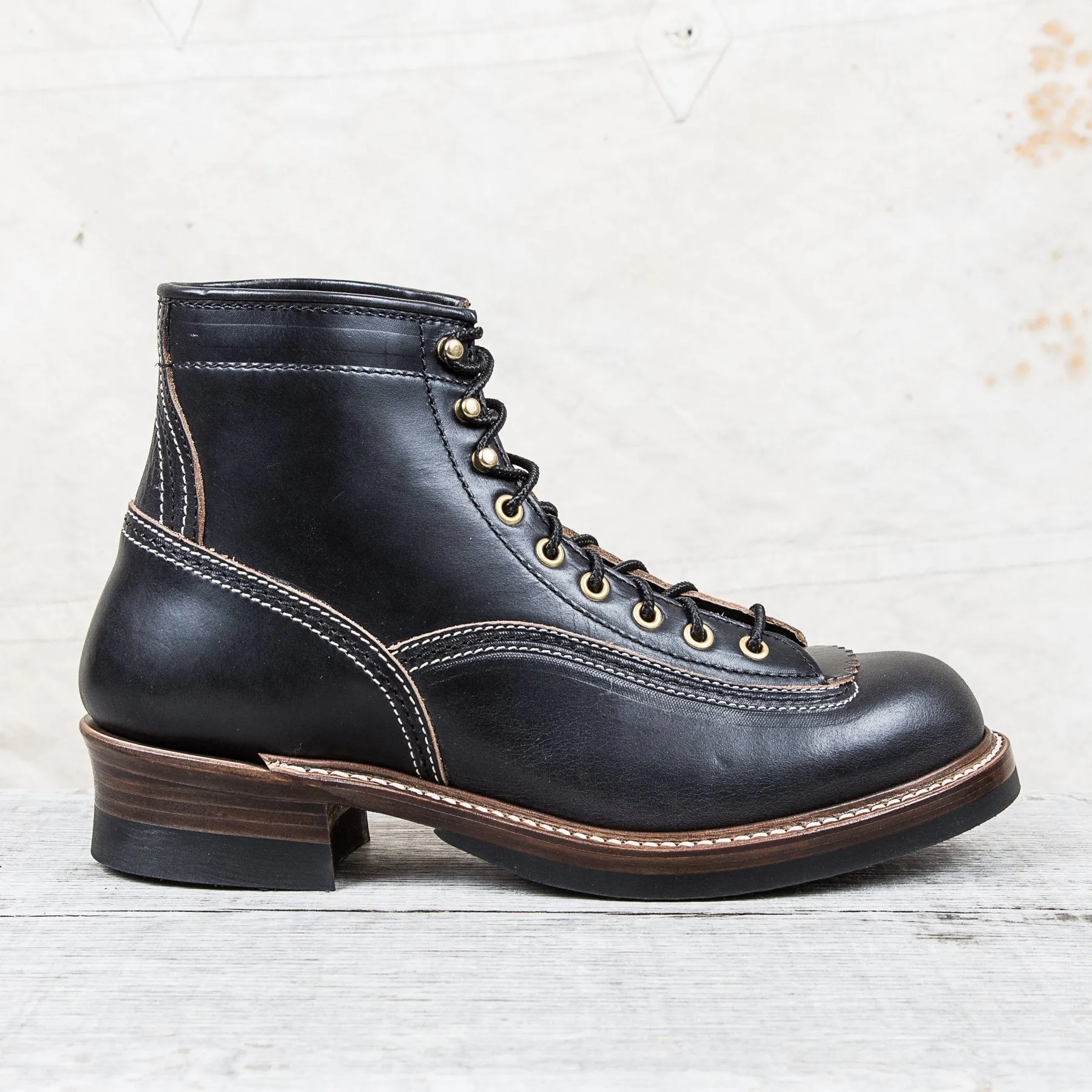 John Lofgren LK-004 Donkey Puncher Boot Horween Leather CXL Black