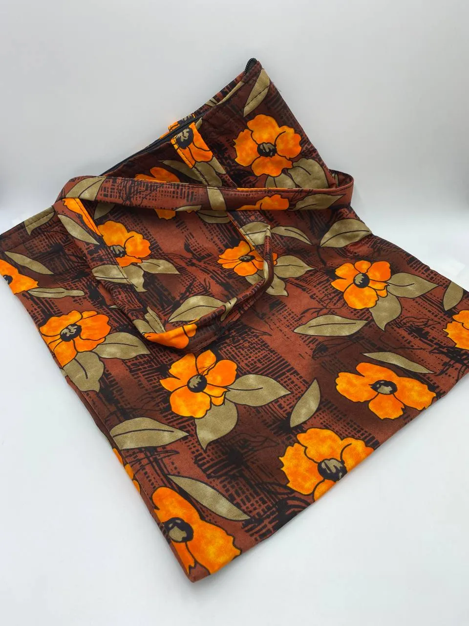 Judith AnkaraTote Bag | Brown Sunflower African Print