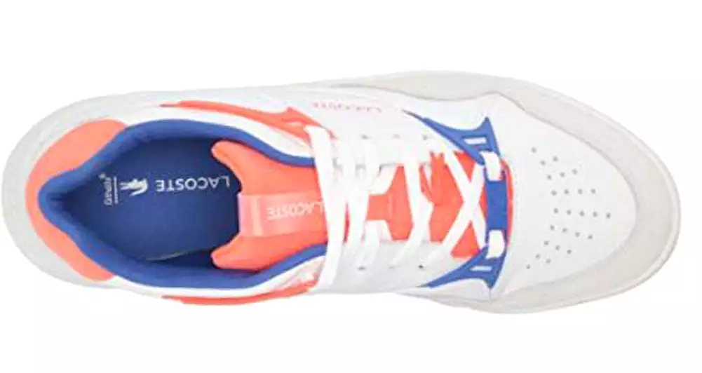 LACOSTE Court Slam 07213 SFA Women | White/Blue (7-41SFA0061080)