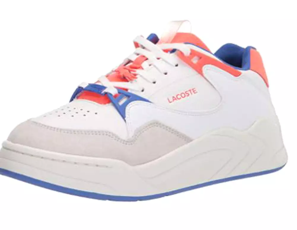 LACOSTE Court Slam 07213 SFA Women | White/Blue (7-41SFA0061080)