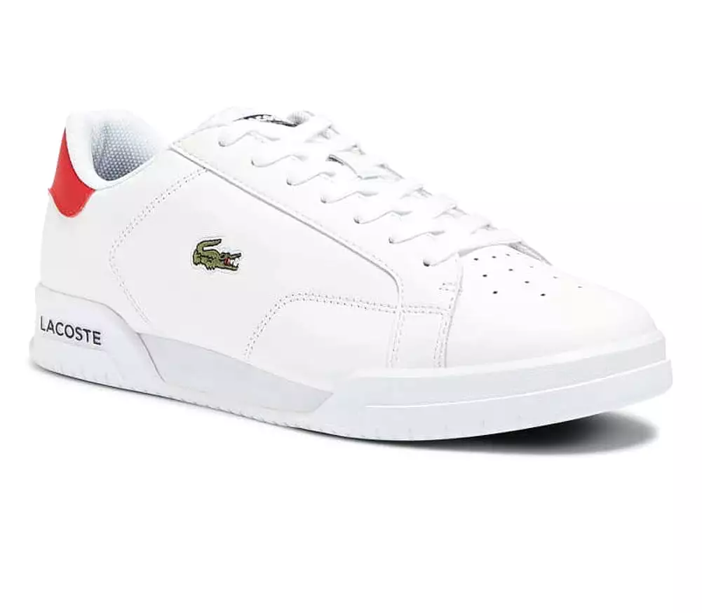 LACOSTE Twin Serve 0721 1 Men | White/Navy/Red (7-41SMA0083407)