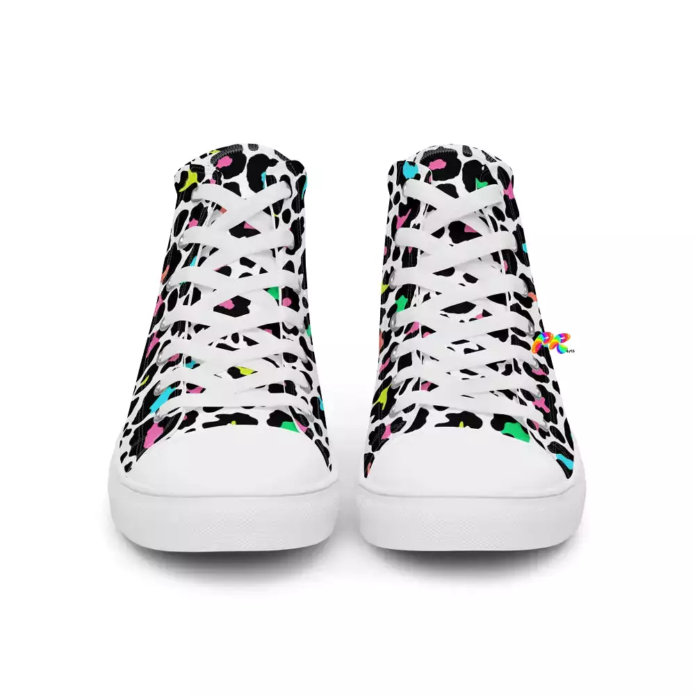 Leopard High Top Canvas Shoes