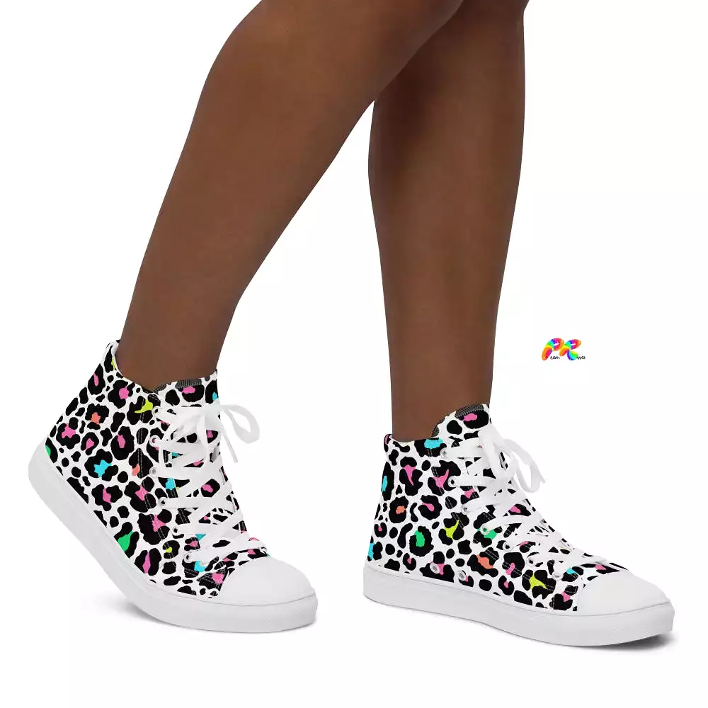 Leopard High Top Canvas Shoes