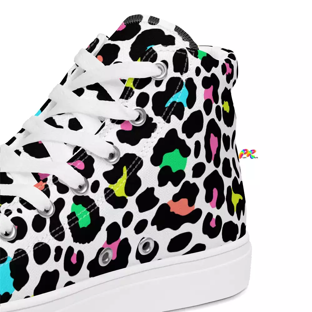 Leopard High Top Canvas Shoes