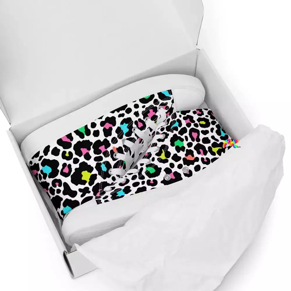 Leopard High Top Canvas Shoes