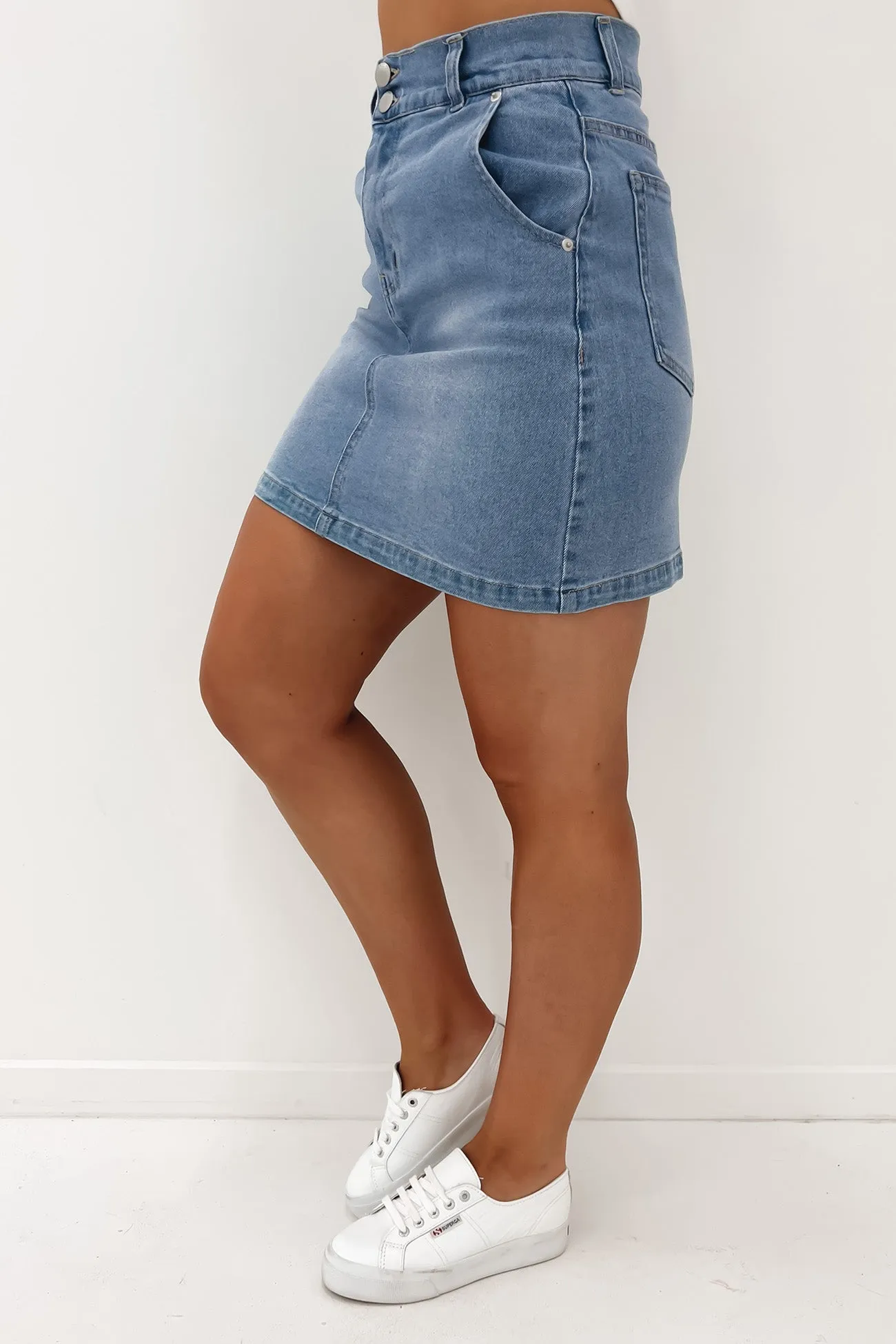 Lucy Denim Mini Skirt 95 Wash