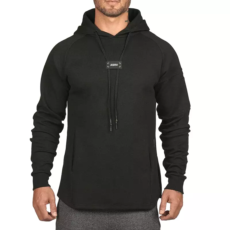 Men's Pullover Hoodie Sports Tops Spring Autumn Soft Breathable Sweat-absorbing Sports Tops Outdoor Casual Basketball Training R