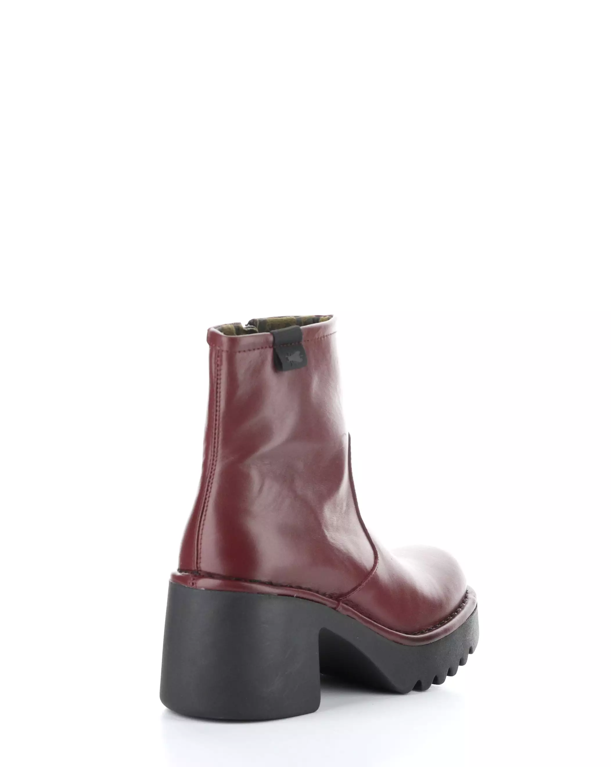 MOGE250FLY 003 WINE Round Toe Boots