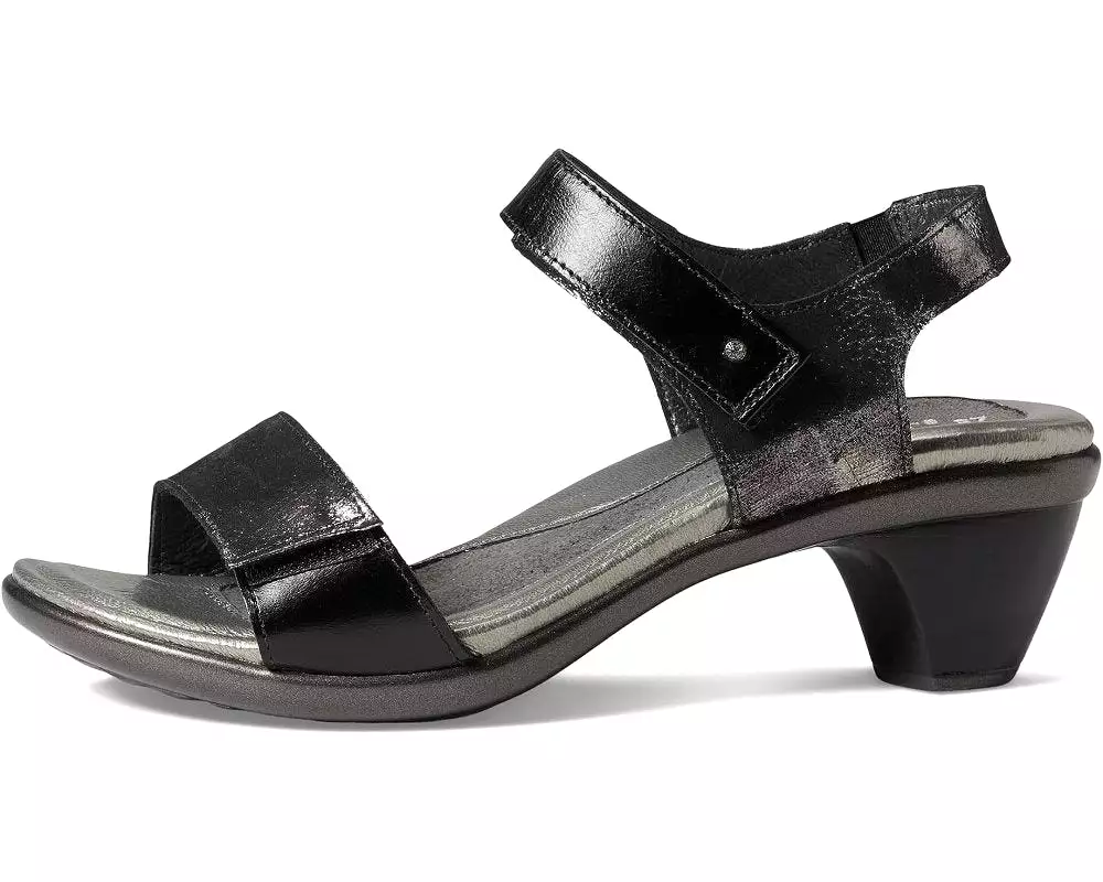 Naot Women's Extant Heel Sandal - Metallic Onyx/Black