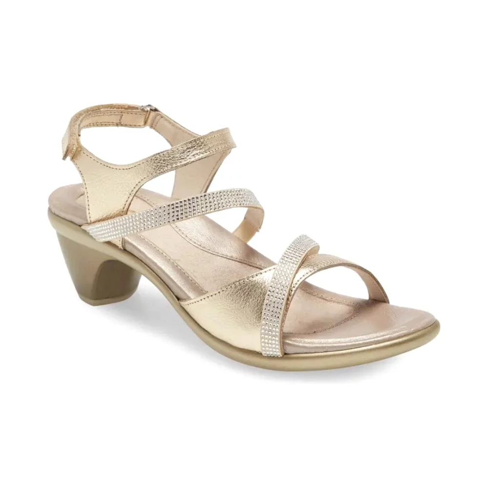 Naot Women's Innovate Heel Sandal - Radiant Gold Leather