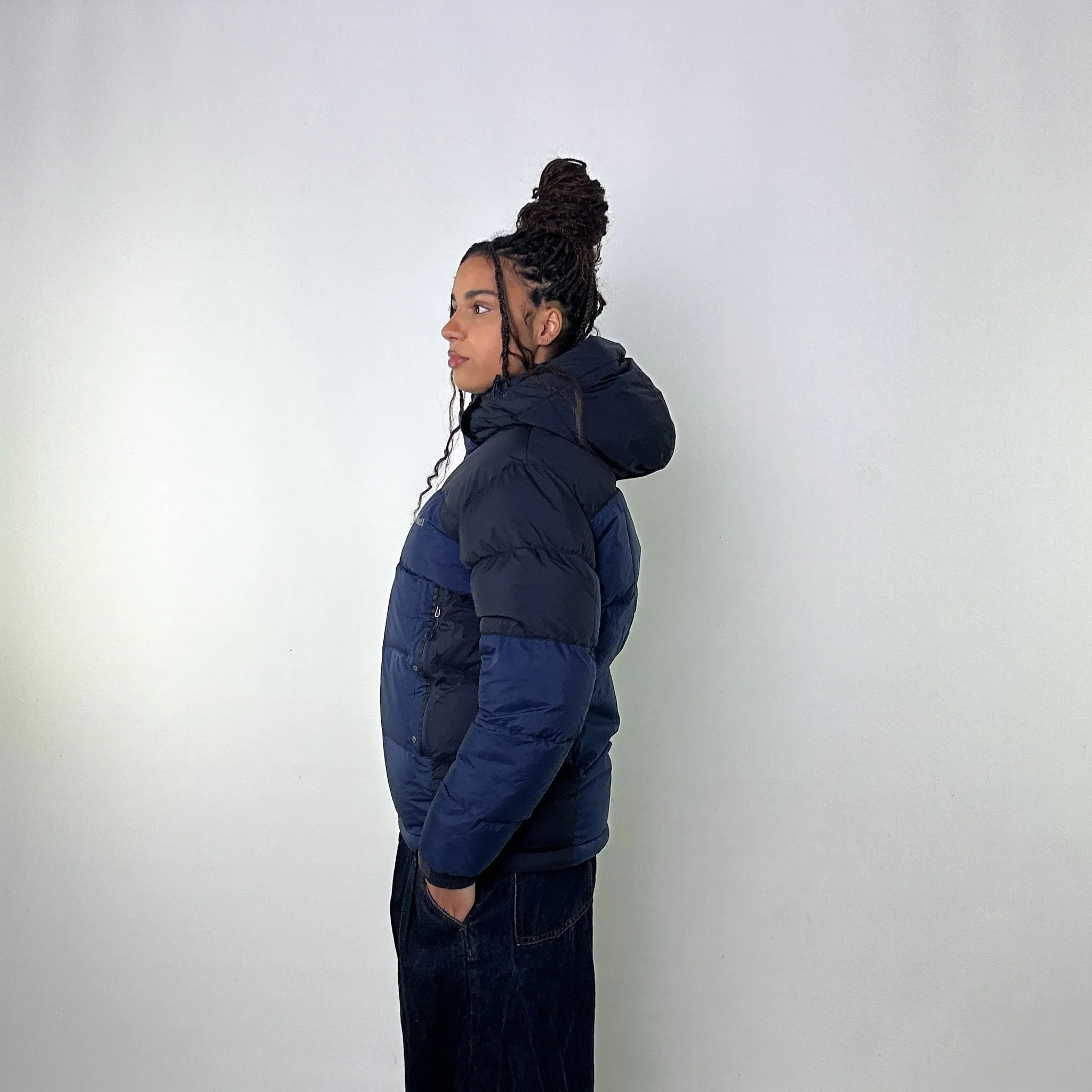 Navy Blue 90s Mont Bell Puffer Jacket Coat (M)