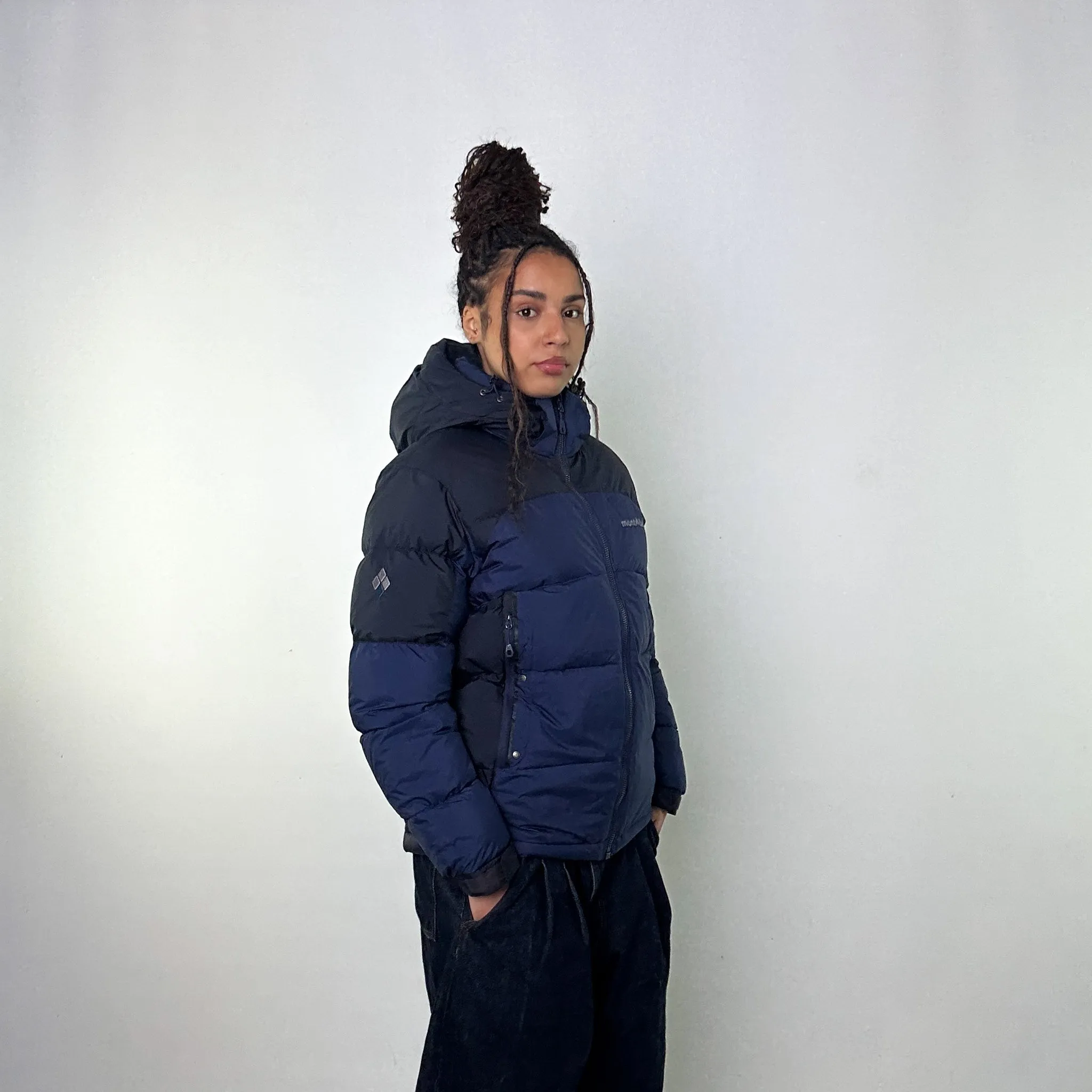 Navy Blue 90s Mont Bell Puffer Jacket Coat (M)