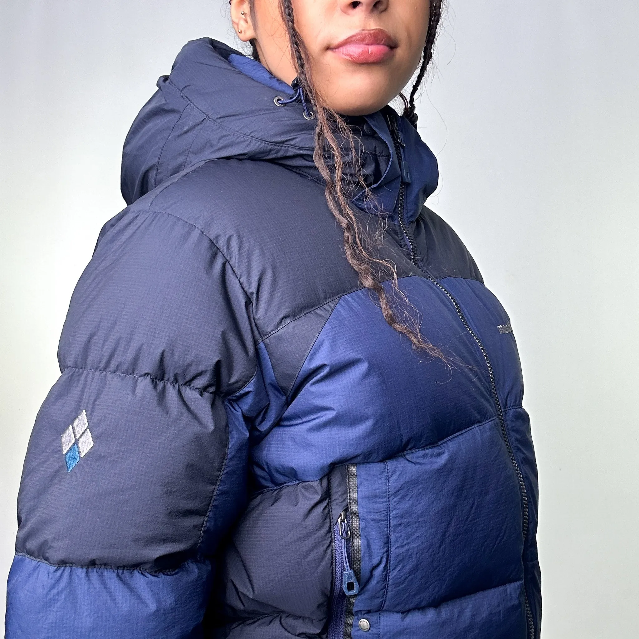 Navy Blue 90s Mont Bell Puffer Jacket Coat (M)