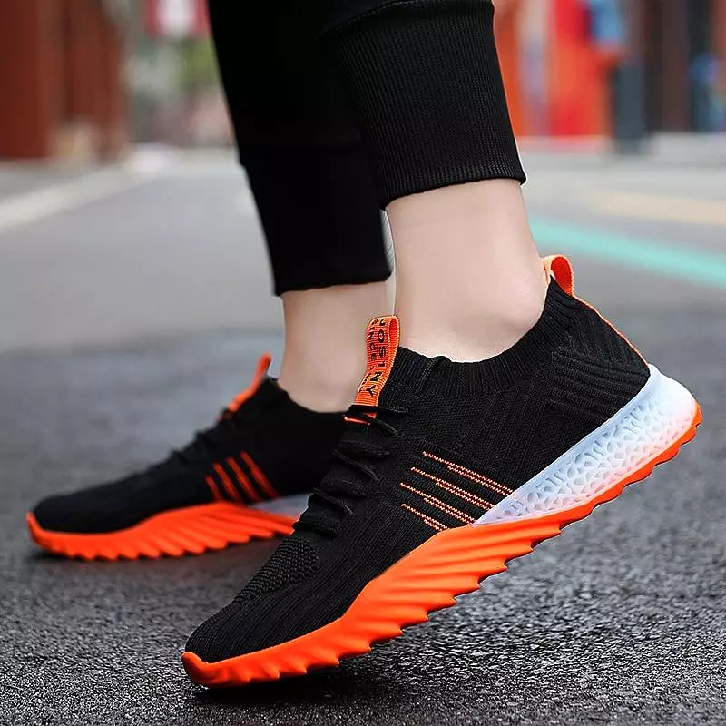 New 4D print Ultralight Men Running Shoes