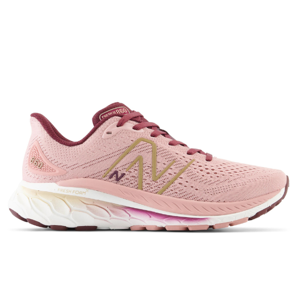 New Balance Women's Fresh Foam X 860v13 Pink Moon with Burgundy