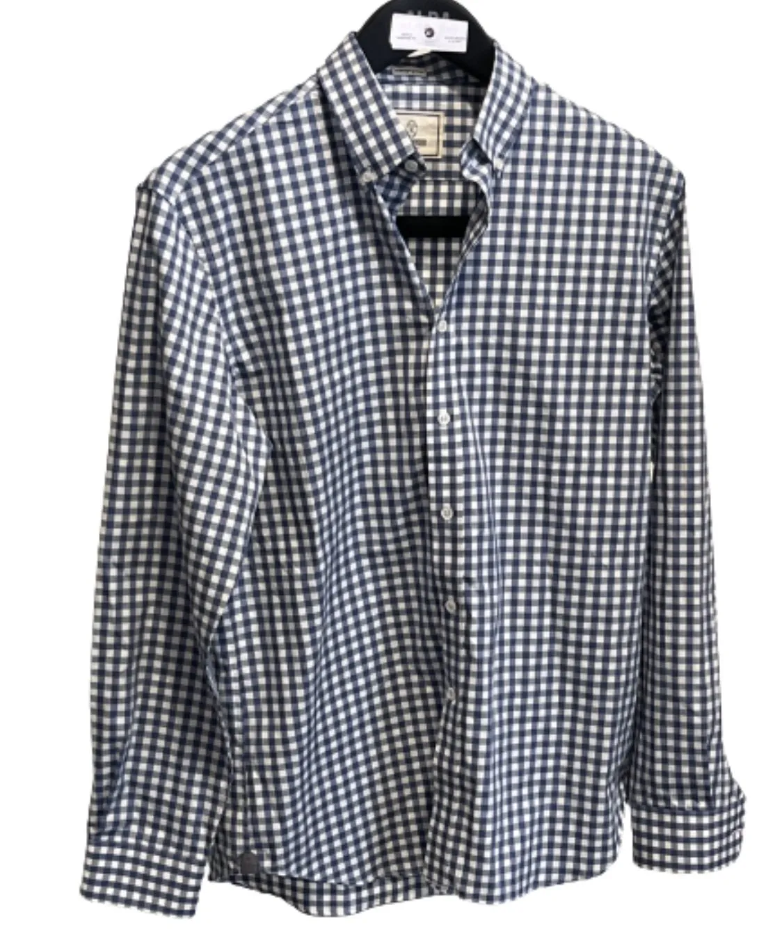 NEW GIRL: Schmidt's Todd Snyder Blue Plaid Shirt (L)