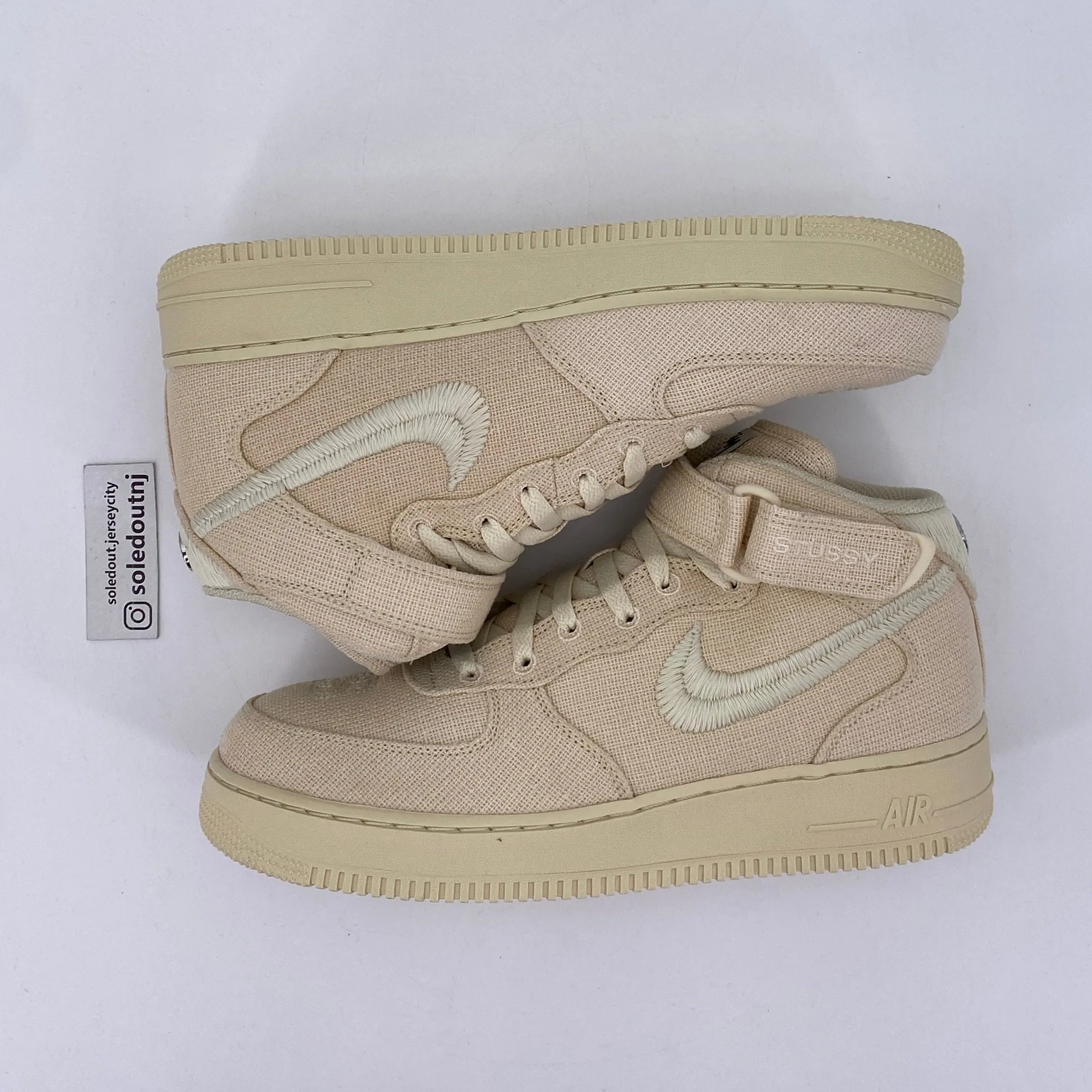 Nike Air Force 1 '07 Mid Stussy Fossil 2022 New Size 9.5